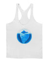 Iceberg Watercolor Mens String Tank Top-Men's String Tank Tops-LOBBO-White-Small-Davson Sales