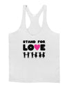 Stand For Love Pink Heart Mens String Tank Top-Men's String Tank Tops-LOBBO-White-Small-Davson Sales