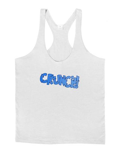 Onomatopoeia CRUNCH Mens String Tank Top-Men's String Tank Tops-LOBBO-White-Small-Davson Sales