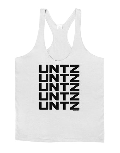 Untz Untz Untz Untz Untz EDM Design Mens String Tank Top-Men's String Tank Tops-LOBBO-White-Small-Davson Sales