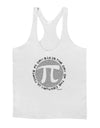 Ultimate Pi Day - Retro Computer Style Pi Circle Mens String Tank Top by TooLoud-LOBBO-White-Small-Davson Sales