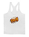 Onomatopoeia POW Mens String Tank Top-Men's String Tank Tops-LOBBO-White-Small-Davson Sales