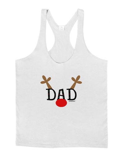 Matching Family Christmas Design - Reindeer - Dad Mens String Tank Top by TooLoud-LOBBO-White-Small-Davson Sales
