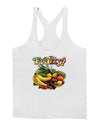 Fruity Fruit Basket 2 Mens String Tank Top-Men's String Tank Tops-LOBBO-White-Small-Davson Sales