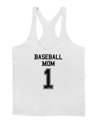 Baseball Mom Jersey Mens String Tank Top-Men's String Tank Tops-LOBBO-White-Small-Davson Sales