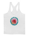 Watercolor Flower Mens String Tank Top-Men's String Tank Tops-LOBBO-White-Small-Davson Sales