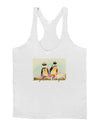 Magellanic Penguin Text Mens String Tank Top-Men's String Tank Tops-LOBBO-White-Small-Davson Sales