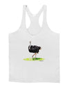 Ostrich Watercolor Mens String Tank Top-Men's String Tank Tops-LOBBO-White-Small-Davson Sales