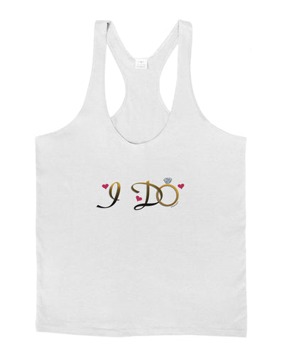 I Do - Bride Mens String Tank Top-Men's String Tank Tops-LOBBO-White-Small-Davson Sales