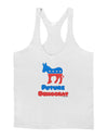 Future Democrat Mens String Tank Top-Men's String Tank Tops-LOBBO-White-Small-Davson Sales