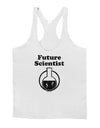 Future Scientist Distressed Mens String Tank Top-Men's String Tank Tops-LOBBO-White-Small-Davson Sales