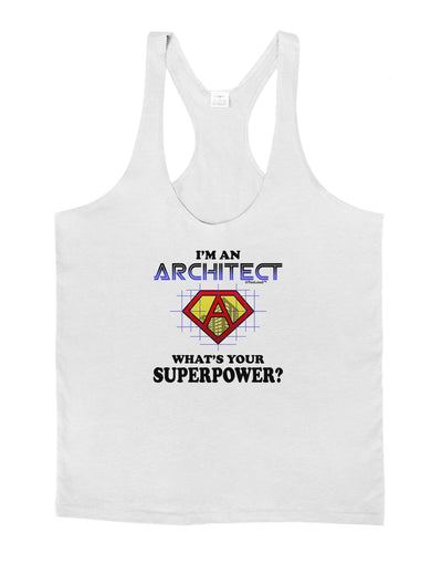 Architect - Superpower Mens String Tank Top-Men's String Tank Tops-LOBBO-White-Small-Davson Sales