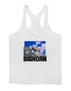 Bighorn Ram Text Mens String Tank Top-Men's String Tank Tops-LOBBO-White-Small-Davson Sales