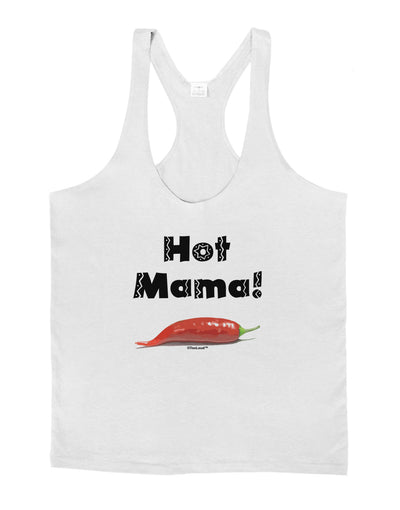 Hot Mama Chili Pepper Mens String Tank Top-Men's String Tank Tops-LOBBO-White-Small-Davson Sales