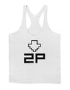 Player Two Selection Icon Mens String Tank Top-Men's String Tank Tops-LOBBO-White-Small-Davson Sales