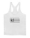 K Text Bubble Mens String Tank Top-Men's String Tank Tops-LOBBO-White-Small-Davson Sales