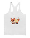 Cute Taco Fox Mens String Tank Top-Men's String Tank Tops-LOBBO-White-Small-Davson Sales