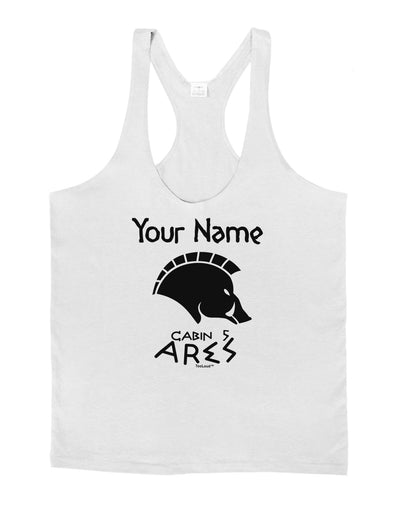Personalized Cabin 5 Ares Mens String Tank Top by LOBBO-Men's String Tank Tops-LOBBO-White-Small-Davson Sales