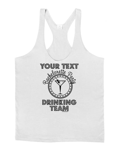 Personalized -Name- Bachelorette Party Drinking Team Mens String Tank Top-Men's String Tank Tops-LOBBO-White-Small-Davson Sales