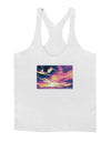 Blue Mesa Reservoir Surreal Mens String Tank Top-Men's String Tank Tops-LOBBO-White-Small-Davson Sales