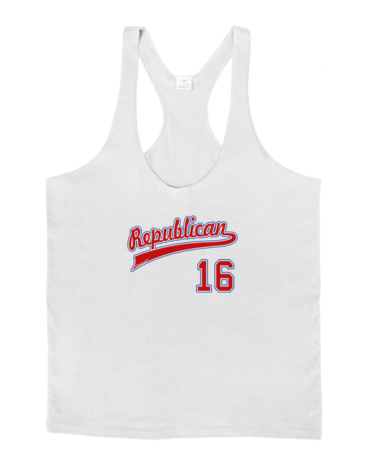 Republican Jersey 16 Mens String Tank Top-Men's String Tank Tops-LOBBO-White-Small-Davson Sales