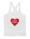 Proud Grandma Heart Mens String Tank Top-Men's String Tank Tops-LOBBO-White-Small-Davson Sales