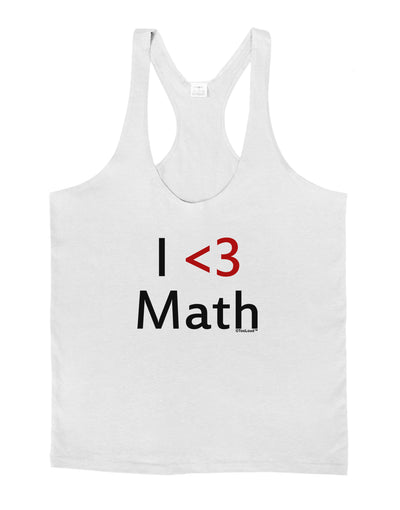 I Heart Math Mens String Tank Top by TooLoud-LOBBO-White-Small-Davson Sales