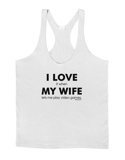 I Love My Wife Videogames Mens String Tank Top-Men's String Tank Tops-LOBBO-White-Small-Davson Sales