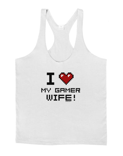 I Heart My Gamer Wife Mens String Tank Top-Men's String Tank Tops-LOBBO-White-Small-Davson Sales