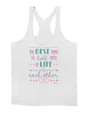 The Best Thing to Hold Onto in Life is Each Other - Color Mens String Tank Top-Men's String Tank Tops-LOBBO-White-Small-Davson Sales