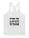 Stand For Love Rainbow Mens String Tank Top-Men's String Tank Tops-LOBBO-White-Small-Davson Sales