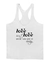 Love Isn't Love Until You Give It Away Mens String Tank Top-Men's String Tank Tops-LOBBO-White-Small-Davson Sales