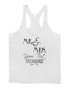 Personalized Mr and Mrs -Name- Established -Date- Design Mens String Tank Top-Men's String Tank Tops-LOBBO-White-Small-Davson Sales