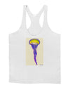 Jellyfish Outlined in Purple Watercolor Mens String Tank Top-Men's String Tank Tops-LOBBO-White-Small-Davson Sales