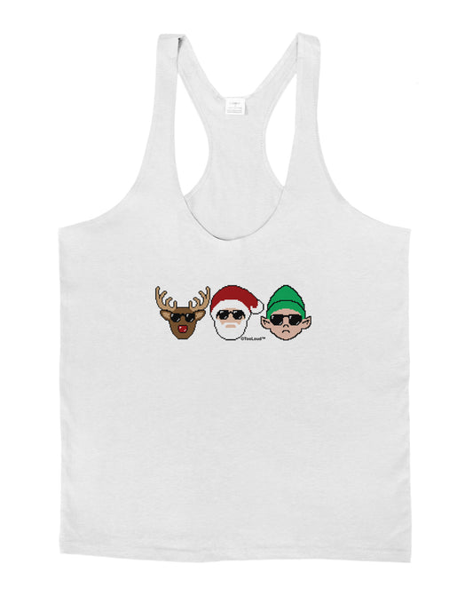 The X-mas Squad Mens String Tank Top-Men's String Tank Tops-LOBBO-White-Small-Davson Sales