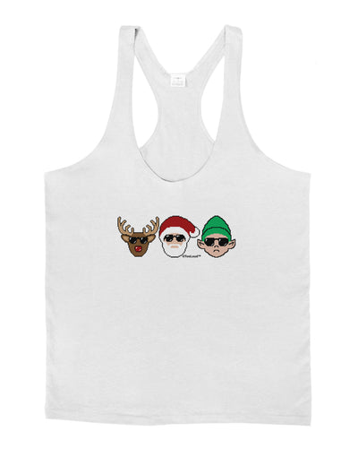 The X-mas Squad Mens String Tank Top-Men's String Tank Tops-LOBBO-White-Small-Davson Sales