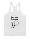 Future Doctor Distressed Mens String Tank Top-Men's String Tank Tops-LOBBO-White-Small-Davson Sales