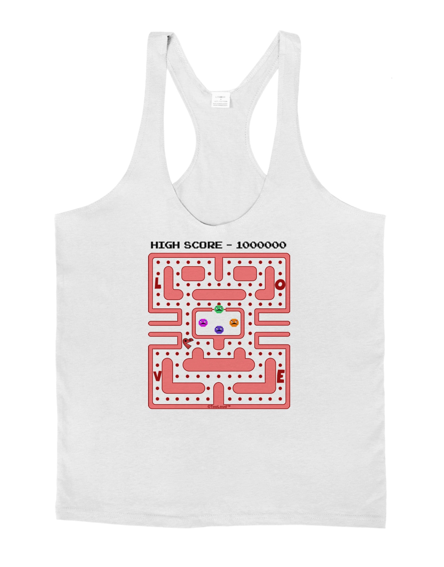 Retro Heart Man Mens String Tank Top-Men's String Tank Tops-LOBBO-White-Small-Davson Sales