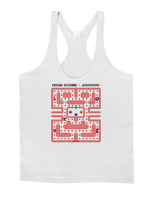 Retro Heart Man Mens String Tank Top-Men's String Tank Tops-LOBBO-White-Small-Davson Sales