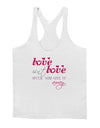 Love Isn't Love Until You Give It Away - Color Mens String Tank Top-Men's String Tank Tops-LOBBO-White-Small-Davson Sales