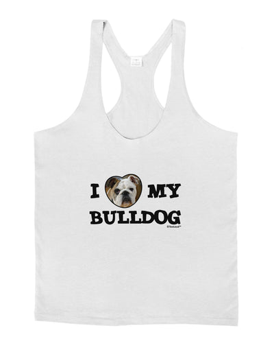 I Heart My Bulldog Mens String Tank Top by TooLoud-LOBBO-White-Small-Davson Sales