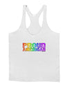 Proud American Rainbow Text Mens String Tank Top by TooLoud-LOBBO-White-Small-Davson Sales