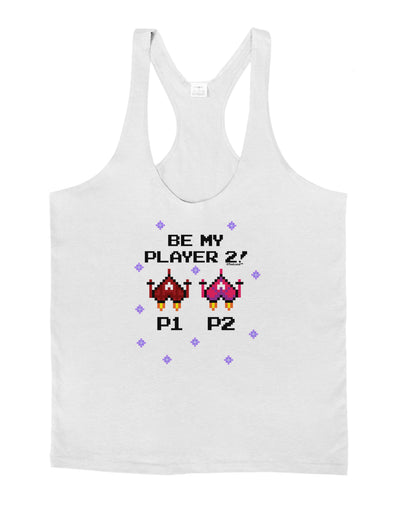 Be My Player 2 Mens String Tank Top-Men's String Tank Tops-LOBBO-White-Small-Davson Sales