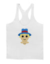 Cute Pixel Scarecrow Mens String Tank Top-Men's String Tank Tops-LOBBO-White-Small-Davson Sales