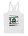 Cool Elf Christmas Sweater Mens String Tank Top-Men's String Tank Tops-LOBBO-White-Small-Davson Sales