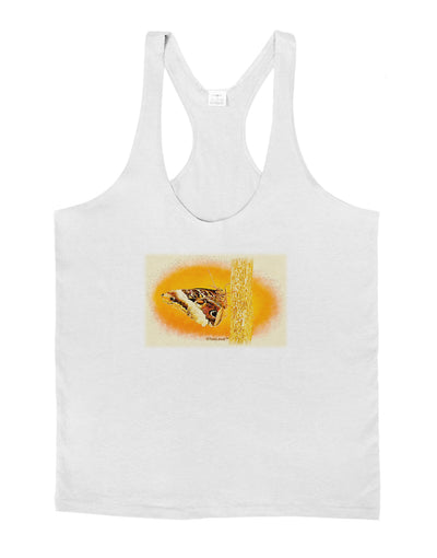 TooLoud Watercolor Owl Moth Mens String Tank Top-Men's String Tank Tops-LOBBO-White-Small-Davson Sales