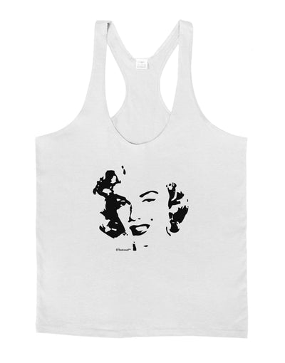 Marilyn Monroe Cutout Design Mens String Tank Top by TooLoud