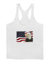 Patriotic USA Flag with Bald Eagle Mens String Tank Top by TooLoud-LOBBO-White-Small-Davson Sales