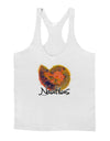 Nautilus Fossil Watercolor Text Mens String Tank Top-Men's String Tank Tops-LOBBO-White-Small-Davson Sales