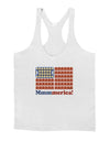 American Breakfast Flag - Bacon and Eggs - Mmmmerica Mens String Tank Top-Men's String Tank Tops-LOBBO-White-Small-Davson Sales